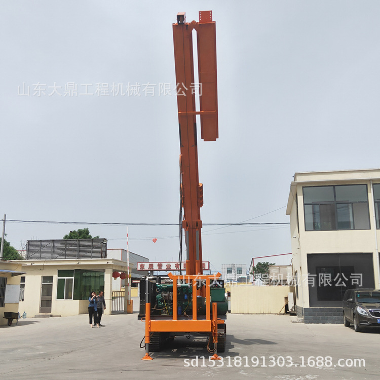 12米长螺旋打桩机 建筑地基长螺旋打桩机  钢制履带长螺旋打桩机