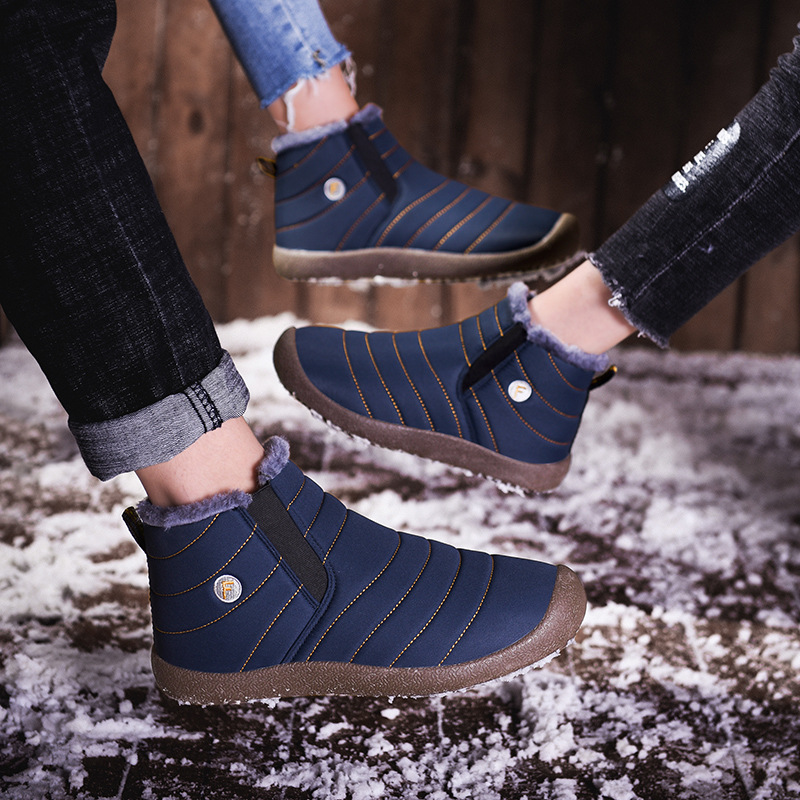 冬季跨境大码棉鞋户外运动老人妈妈鞋套脚雪地靴防水亲子男女童鞋