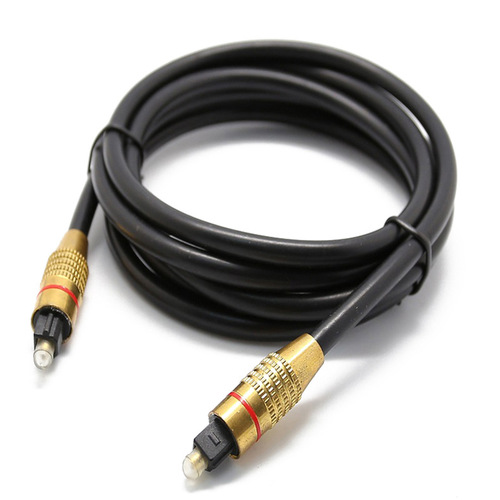 OD6.0 gold-plated audio fiber optic cable, TOSLINK audio cable, digital square connector