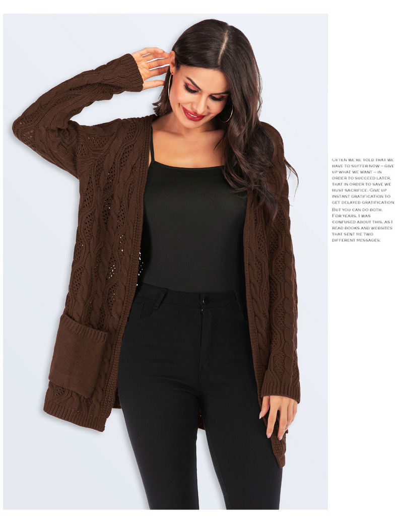 Plus Size Knitted Cardigan NSYH19628