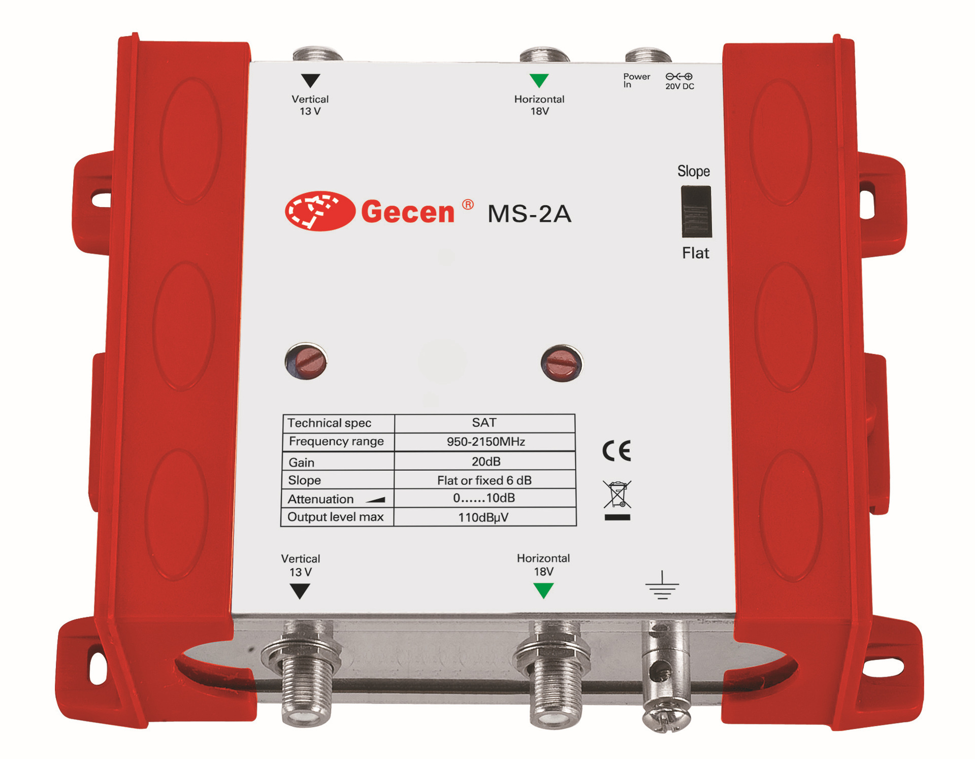 GECEN二进多路开关放大器 MS-2A佳讯13V/18V放大器 多星多机用