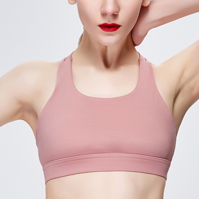 New Nylon Beauty Back Professional Sports Bra High Bullet Shock-proof Amazon Explosive Yoga Sports vest