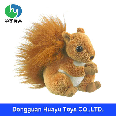 Standing Plush simulation squirrel Plush Toys Manufactor Direct selling Echinacea simulation squirrel