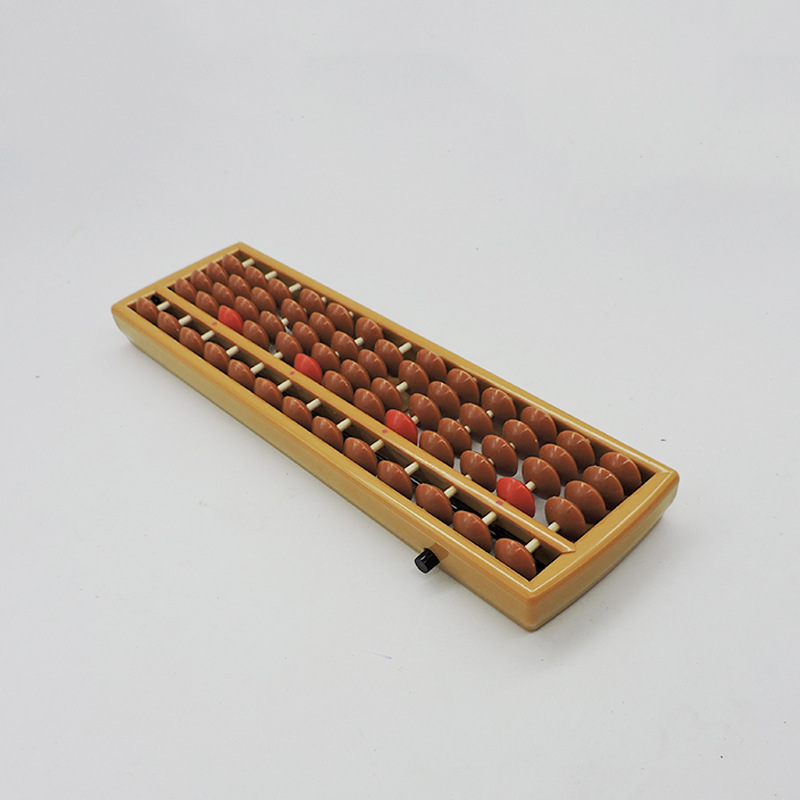 13-digit 5-bead abacus with clearing device, abacus for primary school students to practice mental arithmetic, direct sale of children's abacus