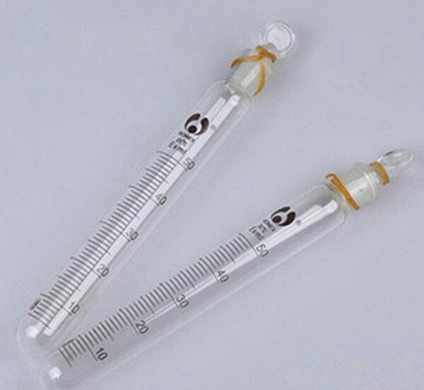 供具塞刻度试管，刻度玻璃管20毫升和25毫米毫升