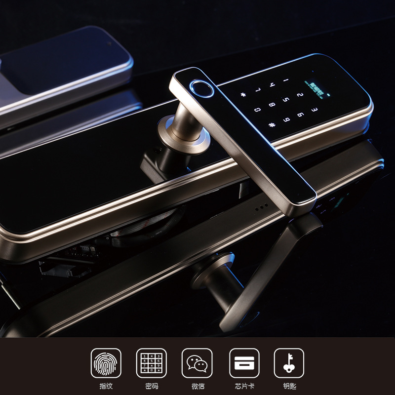 Smart Lock anti-theft door handle Fingerprint lock Electronic locks OEM ODM OEM