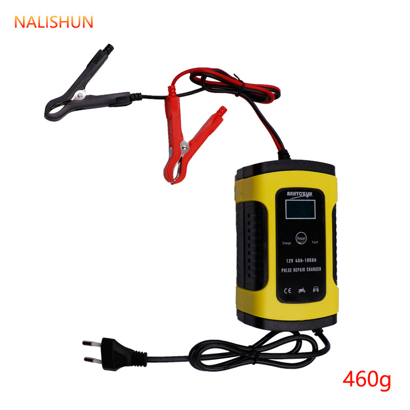 Cargador de batería de coche 12V cargador de la motocicleta cargador de batería de reparación automática inteligente