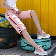 运动五分裤女宽松直筒嘻哈bf风学生韩版夏季休闲百搭短裤新款外穿