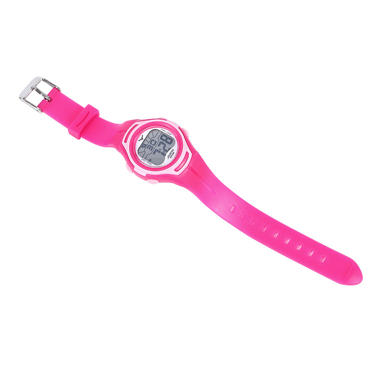 jnew九牛厂家直销多功能七彩灯儿童电子表亚马逊女童防水运动手表