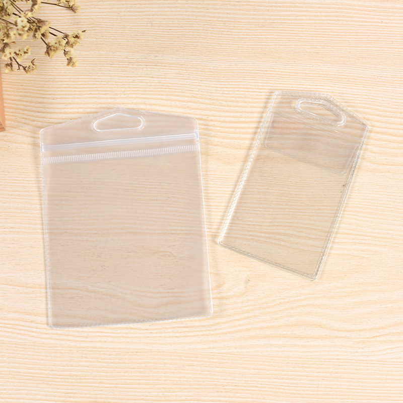 小饰品袋PVC备扣领标吊牌小袋子透明磨砂手表塑料自封袋可接急单