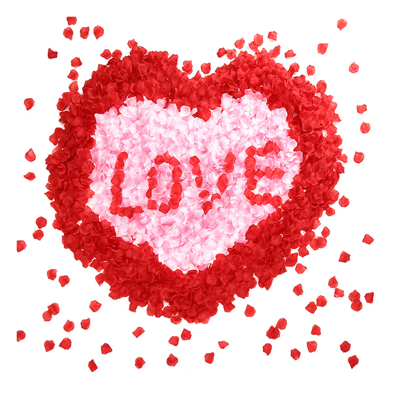 仿真玫瑰花瓣，婚庆 结 场地布置花洒 玫瑰花瓣