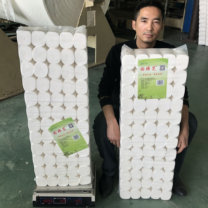 厂家回眸笑10斤60卷木浆卫生纸卷纸厕纸特价妇婴实惠装