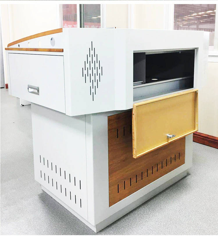 Комбинированный мультимедийный подиум из стали и дерева, лекционный стол, школьный класс, многофункциональный подиум, подиум