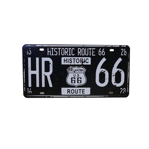 Retro metal handicraft home creative bar cafe internet cafe tin painting license plate wall decoration wall hanging painting