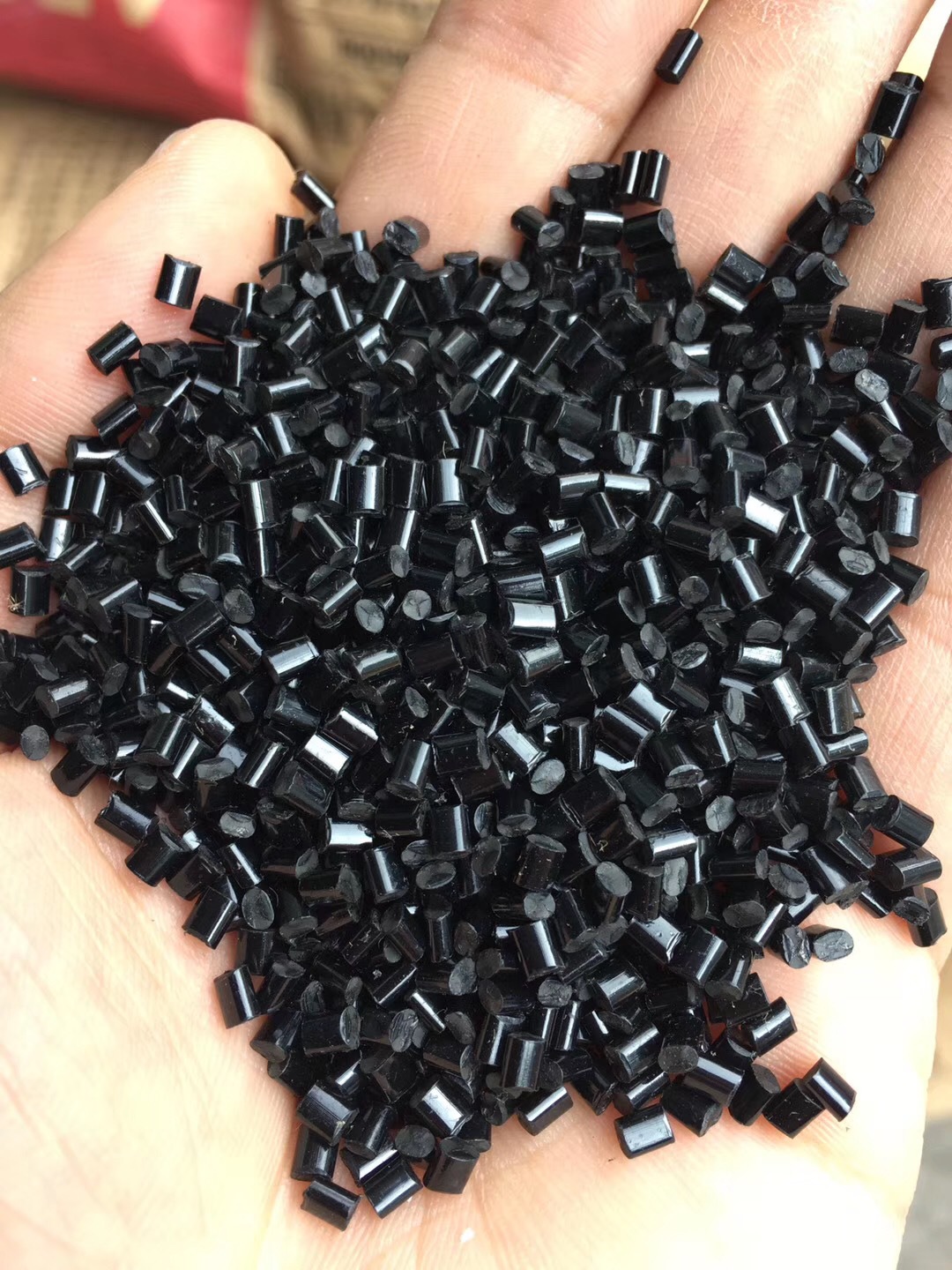 ABS黑色高光 一次性水口抽粒 可替代新料 冲击13 货源长期稳定