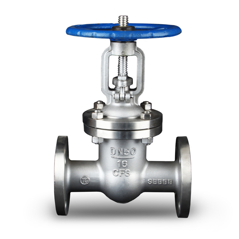 不锈钢闸阀304法兰闸阀水管闸阀刀型闸板阀Z41W-16P闸阀dn25 50