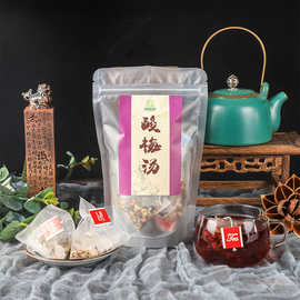 酸梅汤茶包商用原料包180g三角袋泡茶包花果茶山楂薄荷花草茶代发