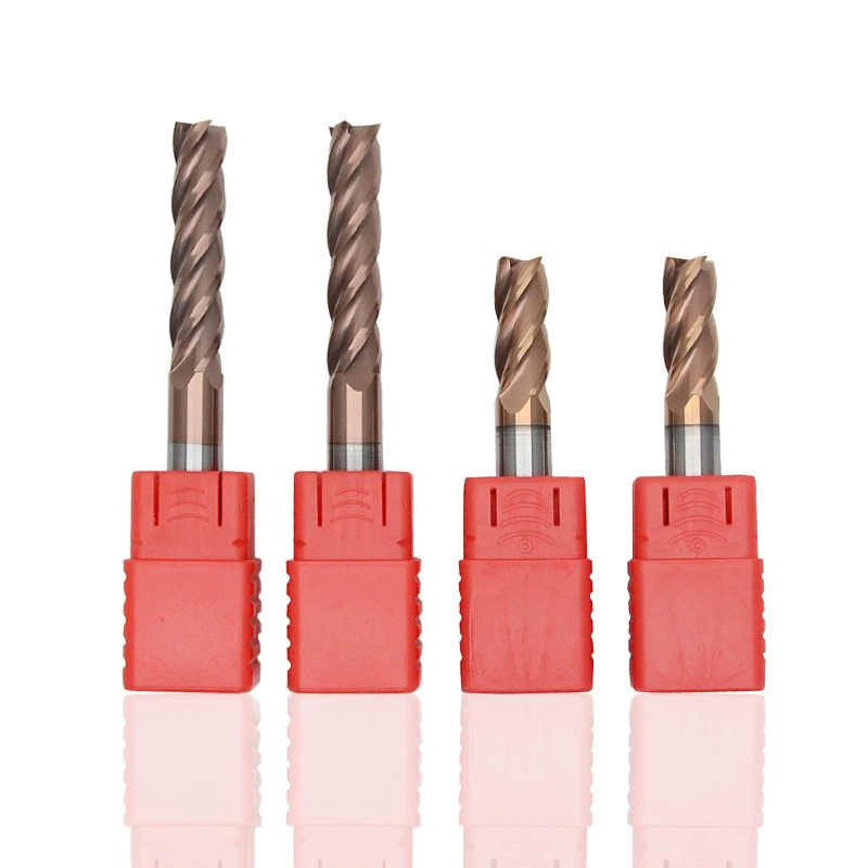 Фрезы из вольфрамовой стали 55 градусов 4 кромки с покрытием из карбида с прямым хвостовиком Фрезы с плоским концом Фрезы для обрабатывающего центра с ЧПУ