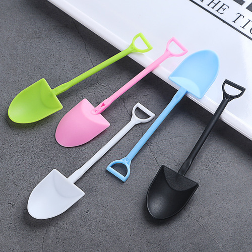 Disposable plastic spoon ice cream cake ice cream cheese dessert spoon pudding shovel yogurt spoon individually packaged