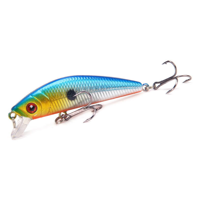 10 Colors Sinking Minnow Fishing Lures Hard Plastic Minnow Baits Bass Trout Fresh Water Fishing Lure