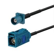 FAKRA�B�Ӿ�Z��5021ˮ�{ɫ���Dĸ܇�d�����C�쾀���L��RG174���|