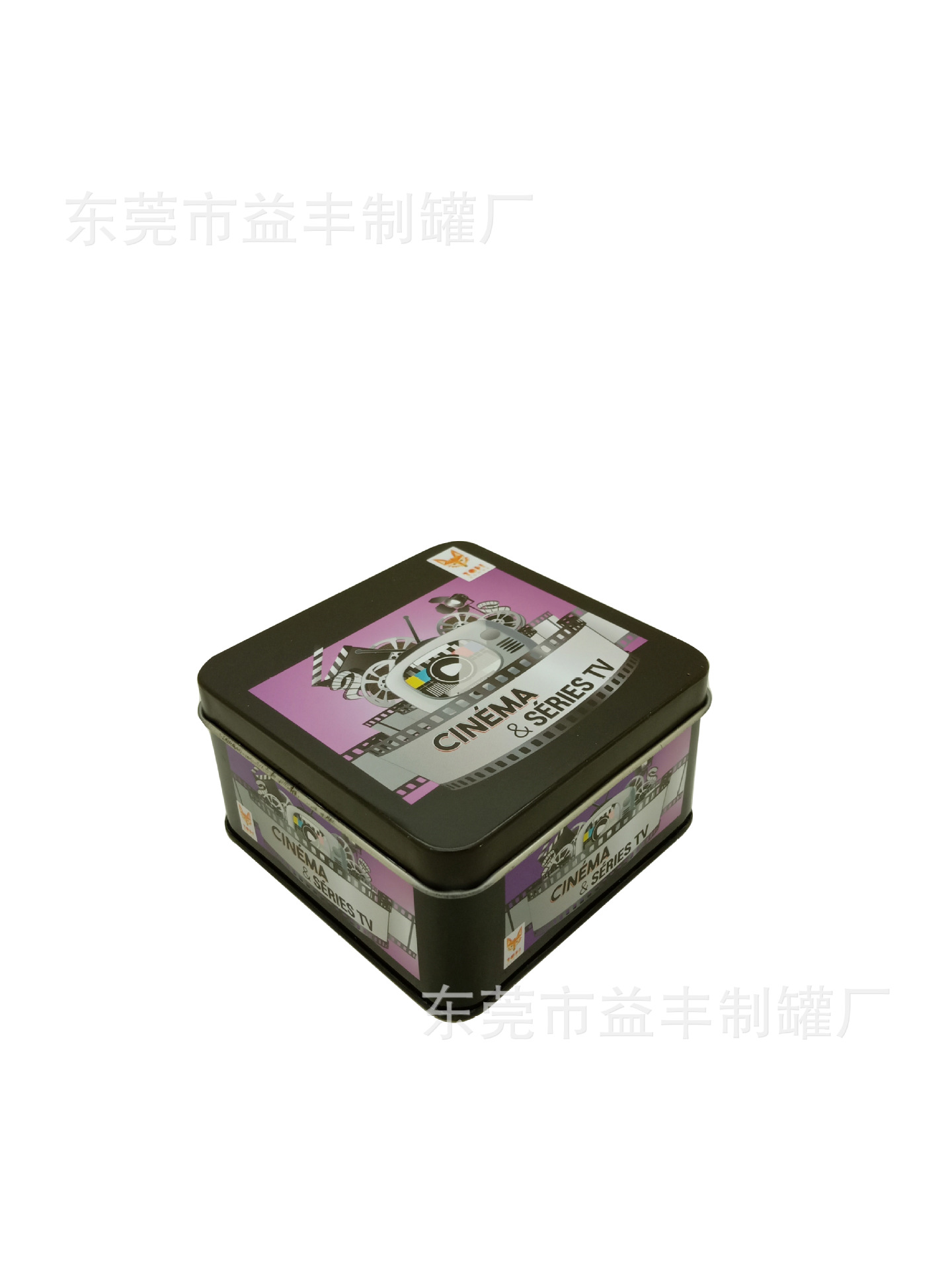 东莞铁盒厂家订做彩印正方马口铁盒供应卡片包装铁盒