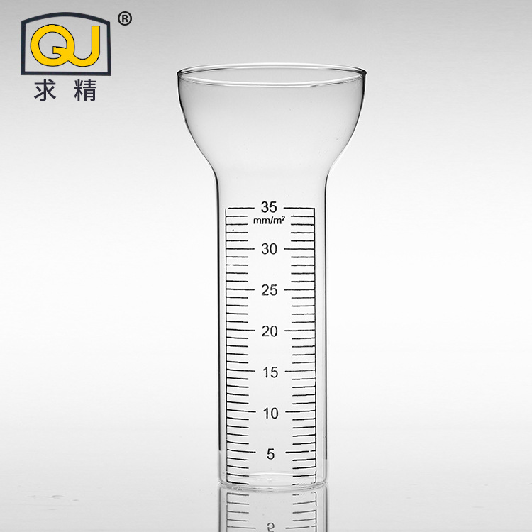 厂家直销 手电筒玻璃量雨器 户外雨水测量筒 园林工具45*170|ms