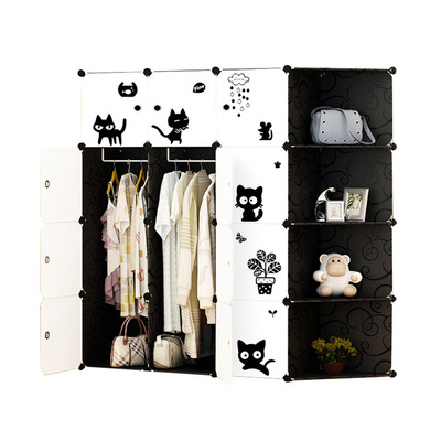 Plastic Cartoon Amazing baby wardrobe children DIY Magic piece Cabinets Green resin baby Disposable Wardrobe