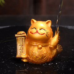 個性變色茶寵招財貓精品可養創意茶台茶盤茶具配件飾品茶玩小擺件