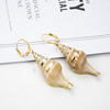 Fashionable trend marine accessory, organic earrings, European style