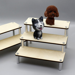 Model figure human figure block storage storage cartoon anime handwork display rack wooden multi-layer shelf