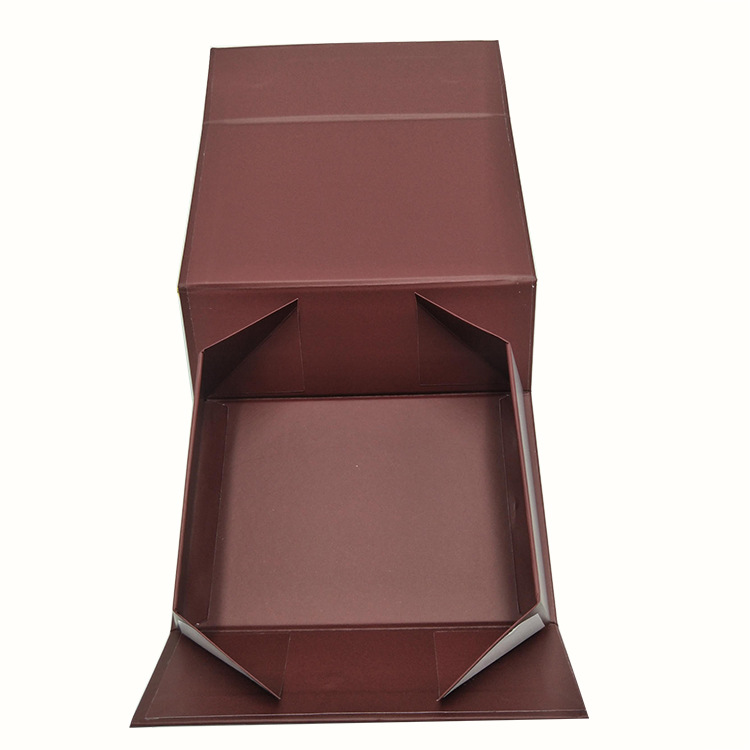 翻盖折叠盒礼盒 硬纸板翻盖折叠盒高档礼品包装盒 磁铁折叠书形盒