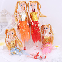 過家家女孩洋娃娃玩具巴比換裝套裝娃娃樂樂巴比婚紗公主娃娃兒童