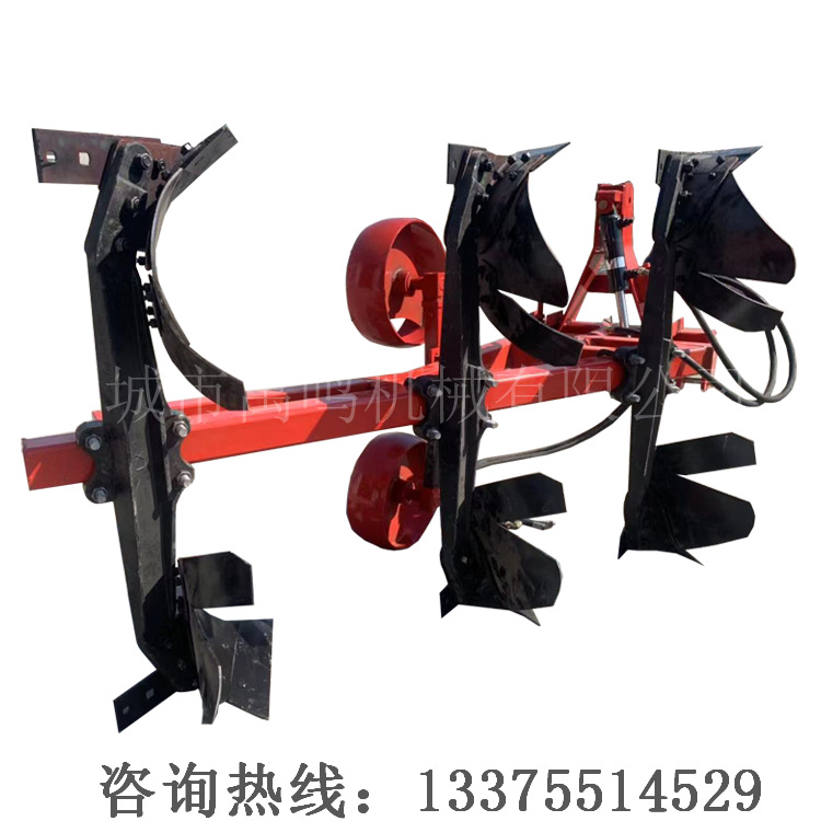 翻转犁厂家 四轮拖拉机带的蝴蝶犁 带液压的翻转犁 带合垧器