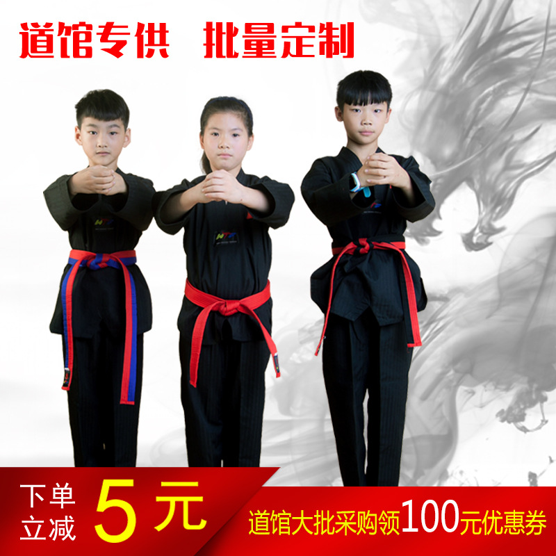 Tae Kwon Do Manufactor Polyester cotton men and women children Tae Kwon Do children Length customized beginner Road Museum