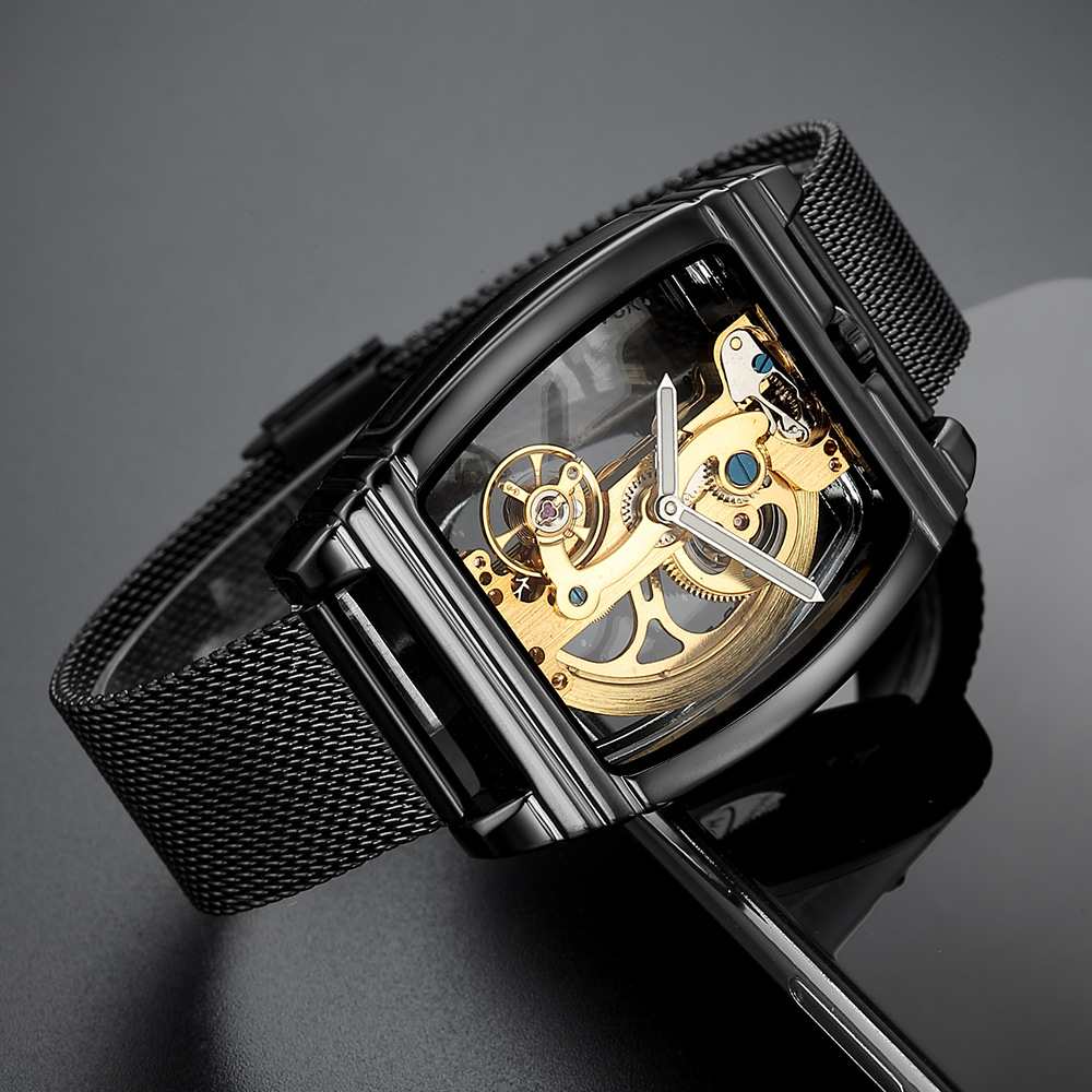 Shenhua Automatic Mechanical Watch For Men Hollow-out Design_voghion.com
