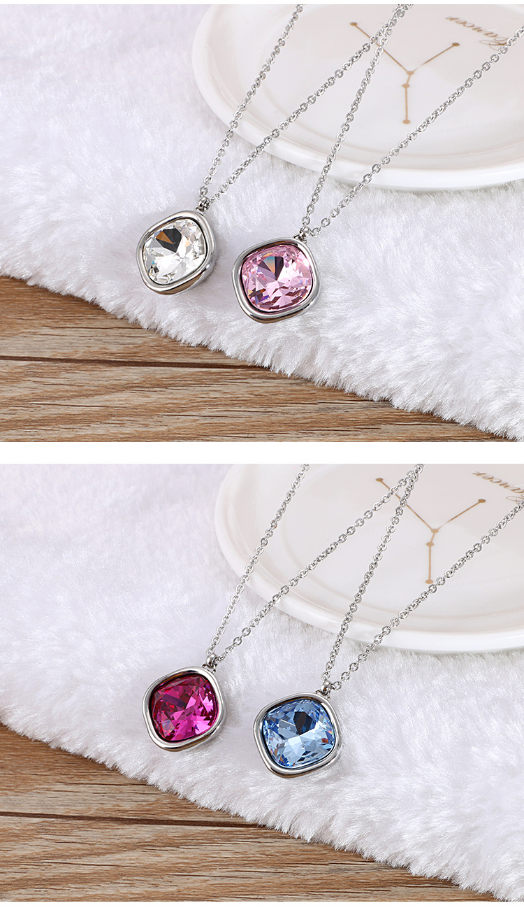 Wedding, Travel Occasion Titanium Steel 18K Gold Plated Fashion Geometric Necklace