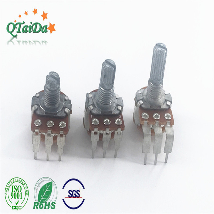 厂家供应R148NS系列开关电位器调光B50K电位器编码开关风扇调速器