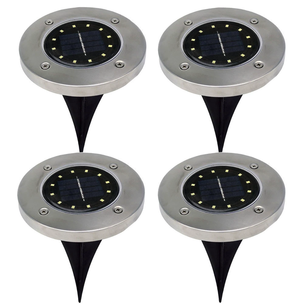 12LED солнечный свет, 12 светодиодов диск свет Amazon