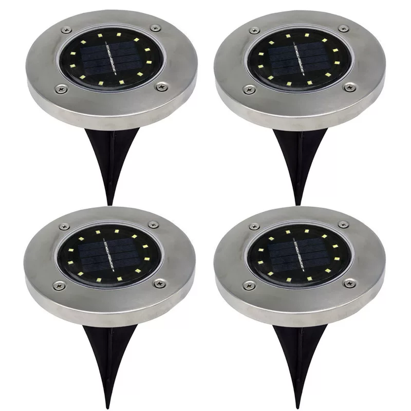 12LED солнечный свет, 12 светодиодов диск свет Amazon