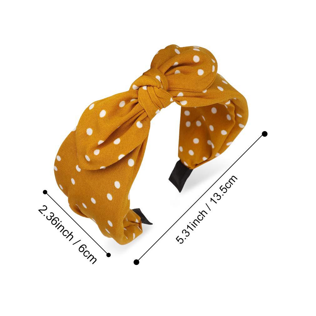 Fashion Polka Dots Bow Knot Cloth Printing Hair Band 1 Piece display picture 1