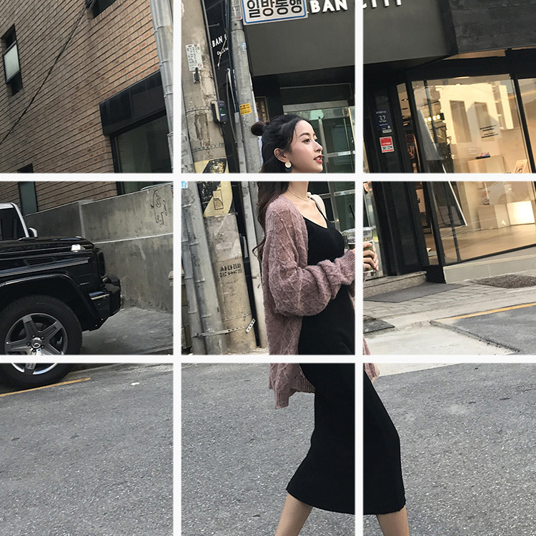 A wholesale 2019 new sexy side slit U-neck suspender vest skirt slim slim nightclub dress