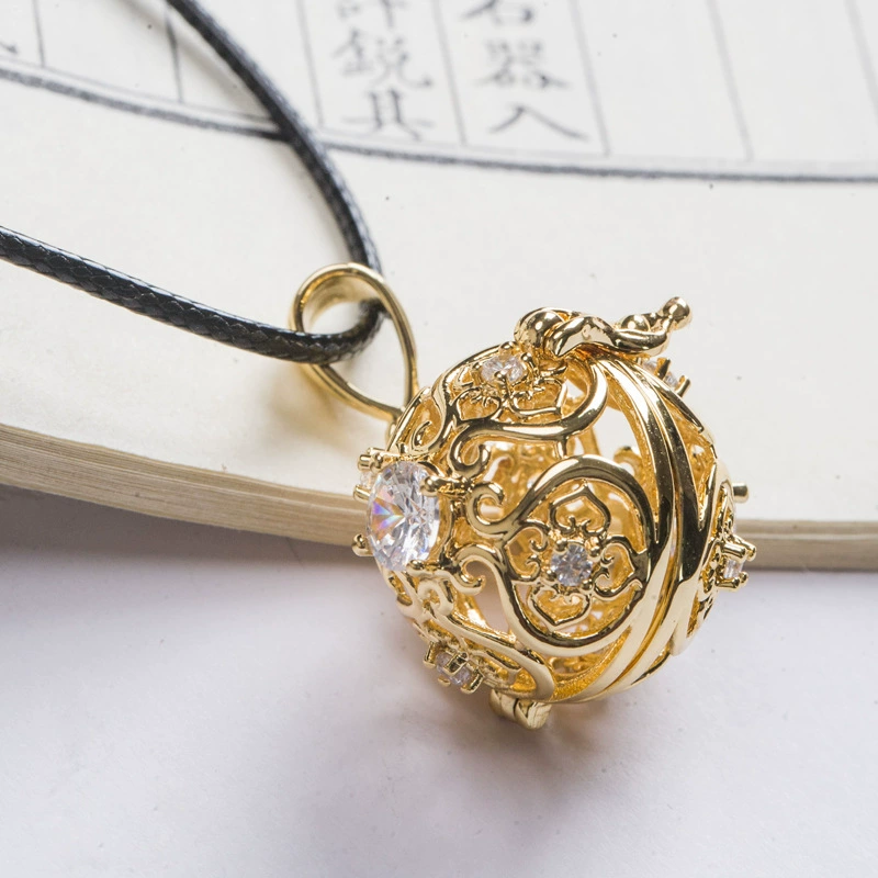 Антиквариат можно открыть из чистой меди Саше шарик благовония ожерелье Алмазный ладан способ отправить древнюю ладанскую таблетку ручной работы