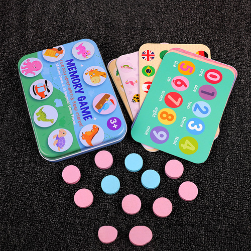 Little Migratory Bird Iron Box Memory Chess 0.28 Logical Thinking Training Children's Brain Intelligence Development Puzzle Early Education Toy