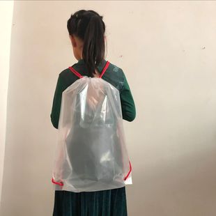 Factory Made Double Rope Backpack Bag Drawstring Waterproof Marathon Running Backpack Bag