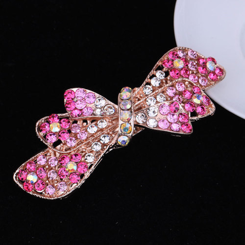 Hair clip hairpin for women girls hair accessories jewelry Water Diamond Horse Tail hairpin headdress large versatile bow headgear top clip