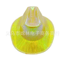 厂家批发欧美定型帽 亮光布西部牛仔帽 西班牙帽子 球迷帽
