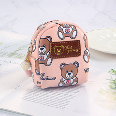 Coin purse girly heart Korean ins internet celebrity cute little bear small school bag keychain small hanging bag coin coin purse