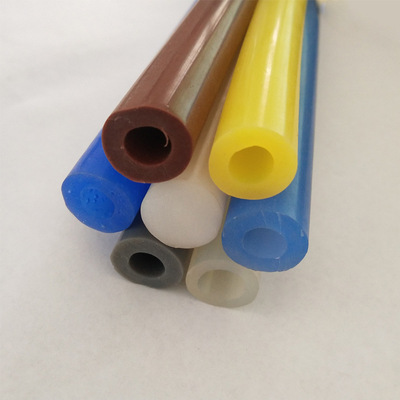 定制空心圆管 无味耐高温食品级密实硅胶管 工业输水彩色套皮定制
