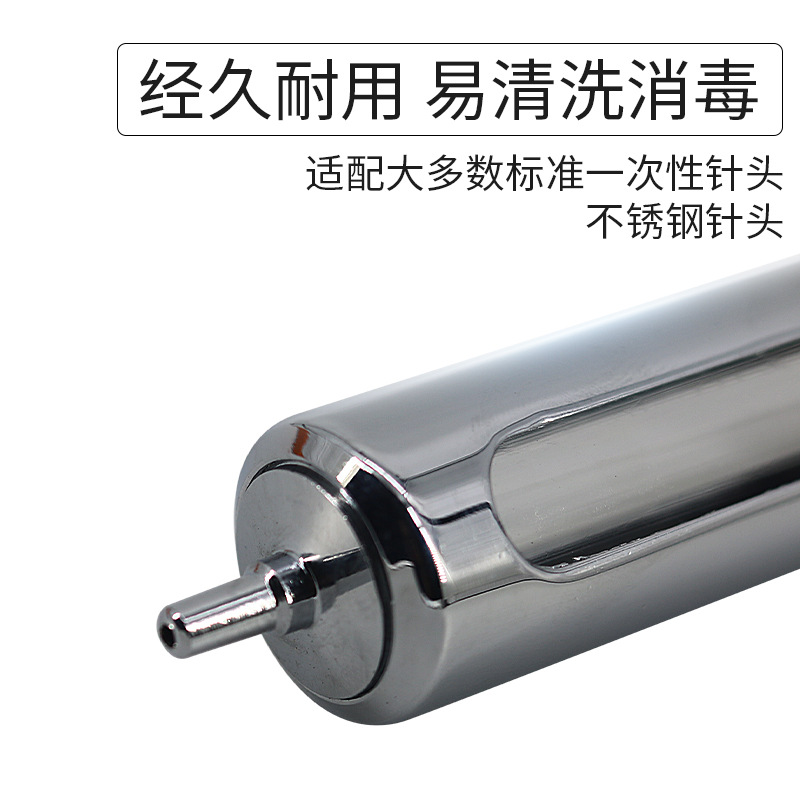 Yuqiu jeringa de metal de acero inoxidable 10 20 30 50 100mL cerdo, ganado y ovejas vacuna veterinaria jeringa